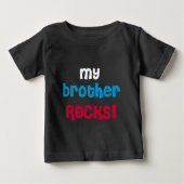Meine Bruder Rocks Baby T-shirt (Vorderseite)
