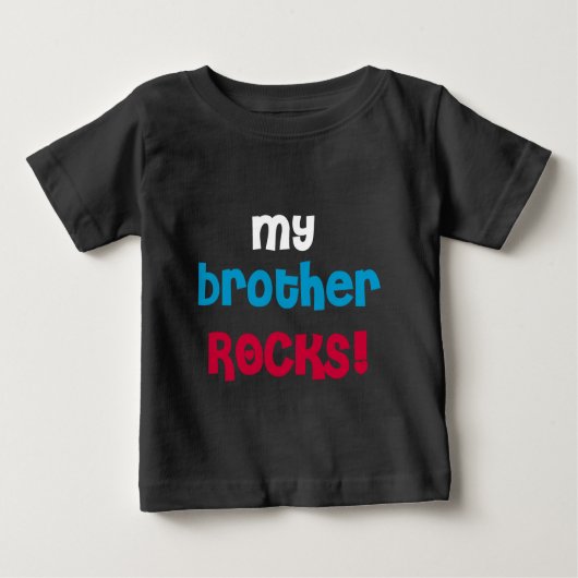 Meine Bruder Rocks Baby T-shirt (Vorderseite)