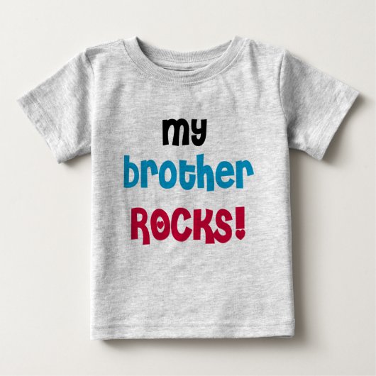 Meine Bruder Rocks Baby T-shirt (Vorderseite)