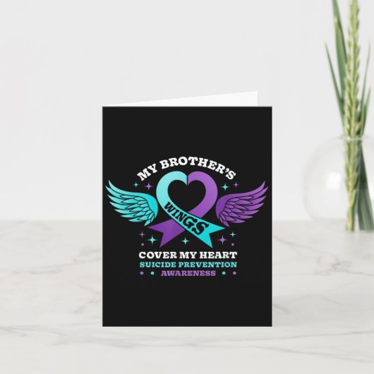 Meine Brüder Wings decken meine Herz-Suizidprävent Karte (Vorderseite)