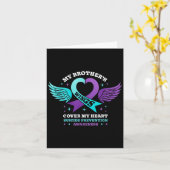 Meine Brüder Wings decken meine Herz-Suizidprävent Karte (Gelbe Blume)