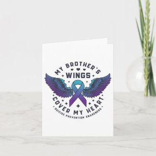 Meine Brüder Wings decken meine Herz-Suizidprävent Karte
