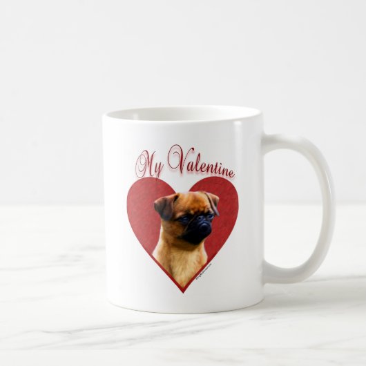 Meine Brüssel Griffon Valentine Kaffeetasse (Rechts)
