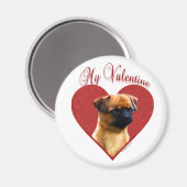 Meine Brüssel Griffon Valentine Magnet (Vorderseite/Rückseite)