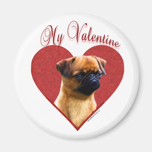 Meine Brüssel Griffon Valentine Magnet (Vorne)