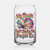 Meine Bücher beurteilen mich nicht... Dosenglas (Rückseite)