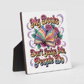 Meine Bücher beurteilen mich nicht... Fotoplatte (Vorderseite)