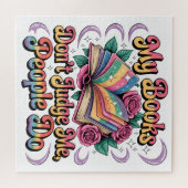 Meine Bücher beurteilen mich nicht... Puzzle (Horizontal)