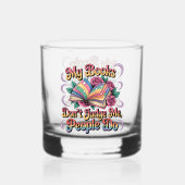 Meine Bücher beurteilen mich nicht... Whiskyglas (Rückseite)