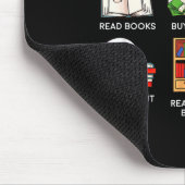 Meine Bücher Dinge Freizeit Lesen Mousepad (Ecke)