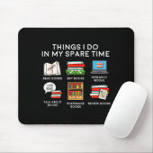 Meine Bücher Dinge Freizeit Lesen Mousepad (Mit Mouse)