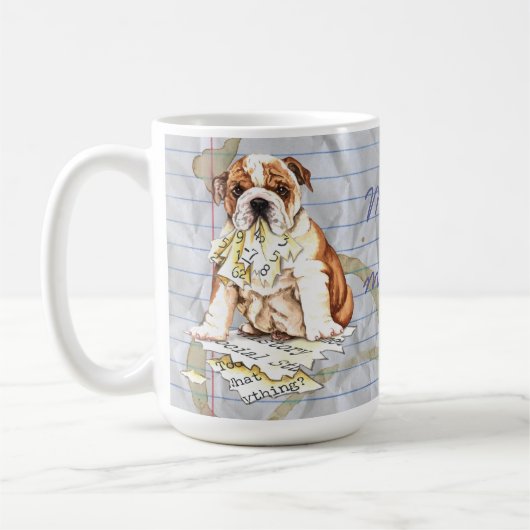Meine Bulldogge aß meinen Unterrichtsplan Kaffeetasse (Links)