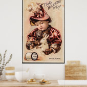 Meine bunte Vintage Karte Poster (Küche)