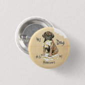 Meine Cane Corso Ate meine Hausaufgaben Button (Vorne & Hinten)