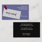 Meine Carrd Visitenkarte (Vorne/Hinten)