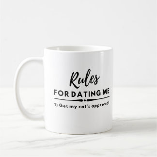 Meine Cat Approval Date Night Funny Data Rule Kaffeetasse