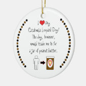 Meine Catahoula Leopard-HundeLiebe-Erdnussbutter Keramikornament (Links)