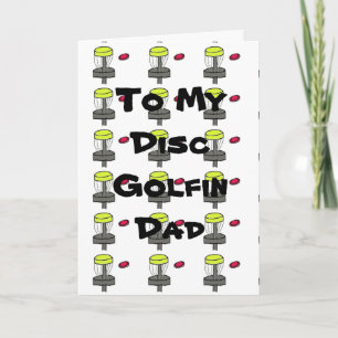 Meine CD golfin Vater Väter Tag Grußkarte Karte