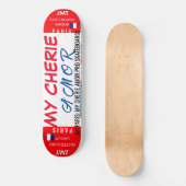 MEINE CHERIE AMOR 8 1/4" Skateboarddecke Skateboard (Vorderseite)