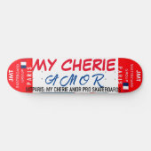MEINE CHERIE AMOR 8 1/4" Skateboarddecke Skateboard (Horizontal)