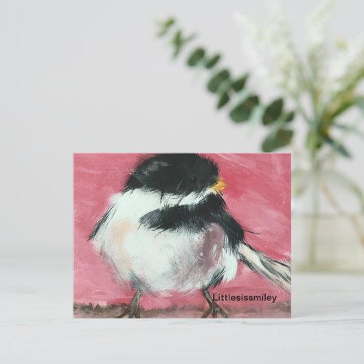Meine Chickadee Postkarte (Stehend Vorderseite)