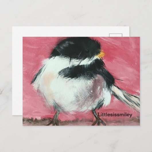 Meine Chickadee Postkarte (Vorne/Hinten)