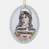 Meine chirurgische Krankenschwester Keramik Ornament (Rechts)