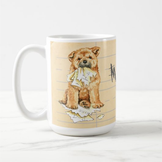 Meine Chow Ate meine Hausaufgaben Kaffeetasse (Links)