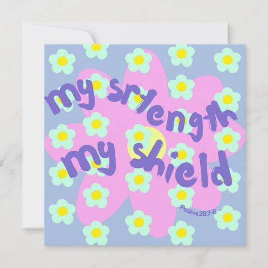 Meine Christliche Schildförderungskarte Feiertagskarte (Vorderseite)