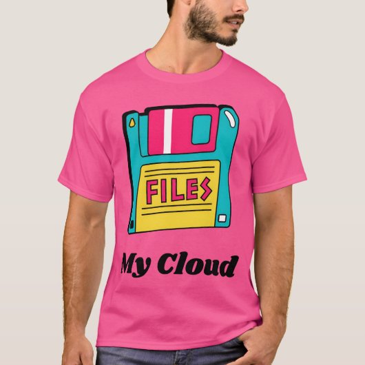 Meine Cloud-Disketten im Stil der 90er T-Shirt (Vorderseite)
