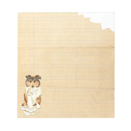 Meine Collie Ate Meine Hausaufgaben Notizblock (Vorderseite)