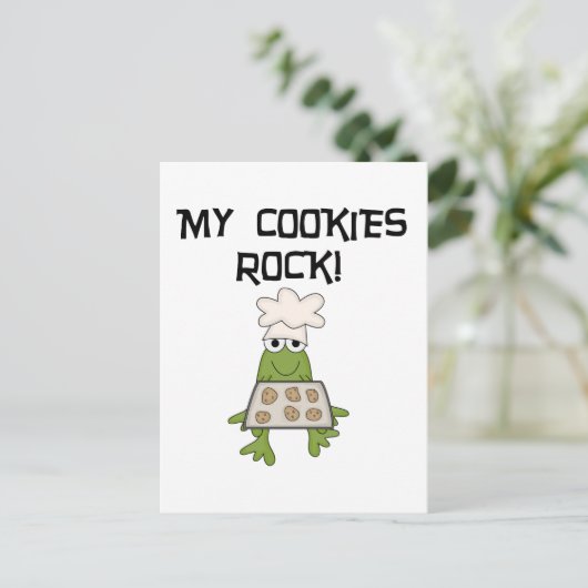 Meine Cookies Rock Tshirts und Geschenke Postkarte (Stehend Vorderseite)