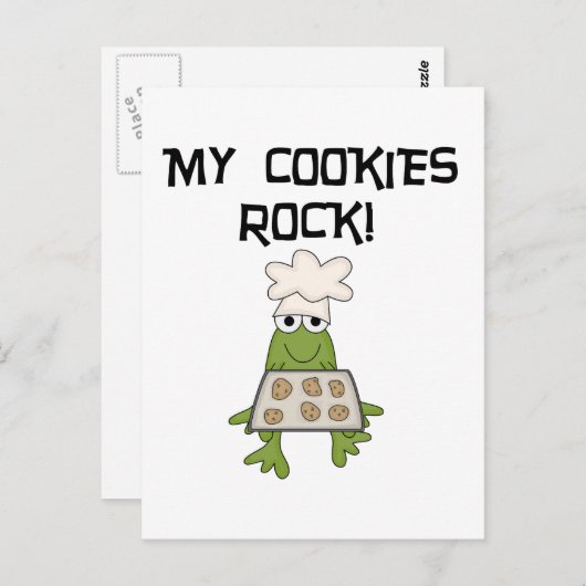 Meine Cookies Rock Tshirts und Geschenke Postkarte (Vorne/Hinten)