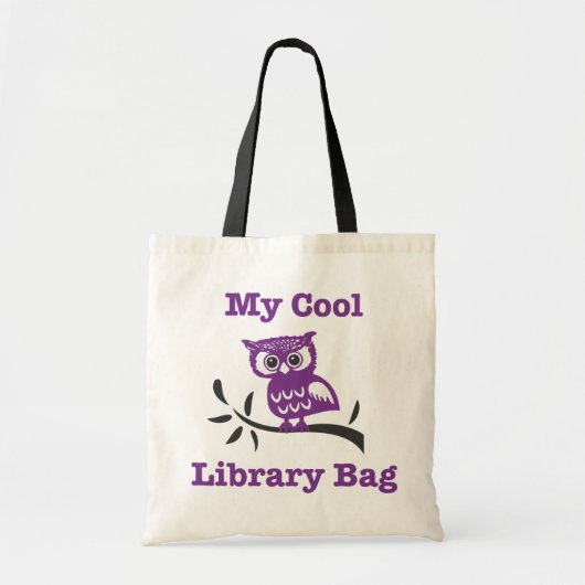 Meine coole Bibliotheks-Eulen-Tasche Tragetasche (Vorne)