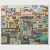 Meine Coolen Aufkleber - Reiseaufkleber Geschenkpapier (Flach)