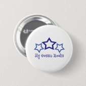 Meine Cousin-Felsen Button (Vorne & Hinten)