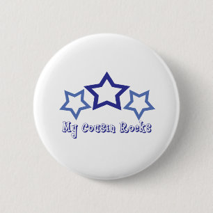 Meine Cousin-Felsen Button