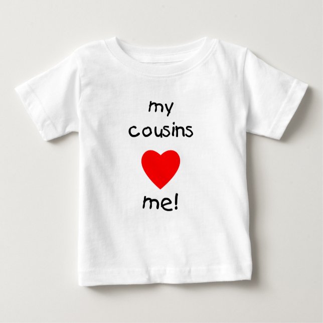 Meine Cousin-Liebe ich Baby T-shirt (Vorderseite)