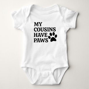 Meine Cousins haben Paws Funny Pet Family Baby Strampler