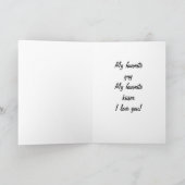 MEINE COWBOY-FAVORITE KISSER-LIEBE IHNEN KARTE (Innenseite)