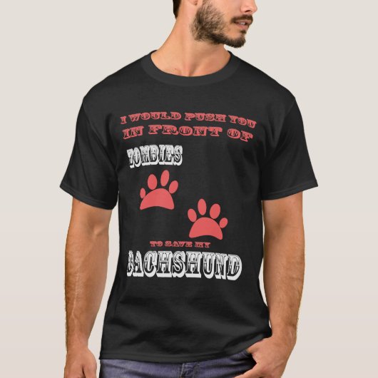 Meine Dackel gerettet T-Shirt (Vorderseite)