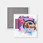 Meine Dackel hat Moxie Magnet (Vorderseite/Rückseite)