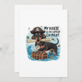 Meine Dackel ist der Niedlichste Co-Pilot Einladung (Vorne/Hinten)