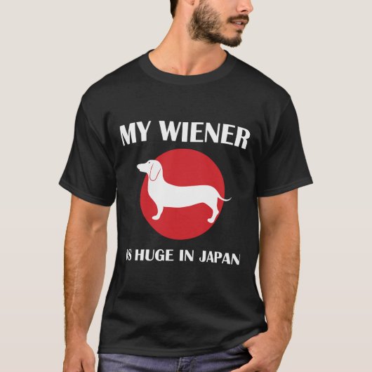 Meine Dackel ist groß in der japanischen Dackel T-Shirt (Vorderseite)