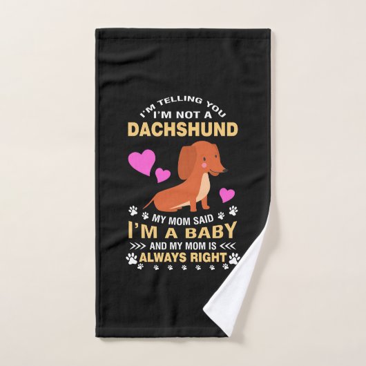 Meine Dackel ist mein Baby Handtuch (Handtuch)