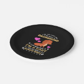 Meine Dackel ist mein Baby Pappteller (Schrägansicht)