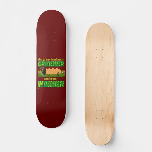 "MEINE DACKEL" SKATEBOARD (Vorderseite)