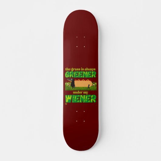 "MEINE DACKEL" SKATEBOARD (Vorne)