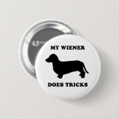 Meine Dackel tut Tricks Button (Vorne & Hinten)