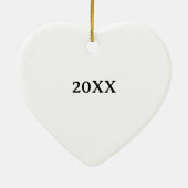 Meine Dackel Valentine Red Foto Name Keramik Ornament (Hinten)